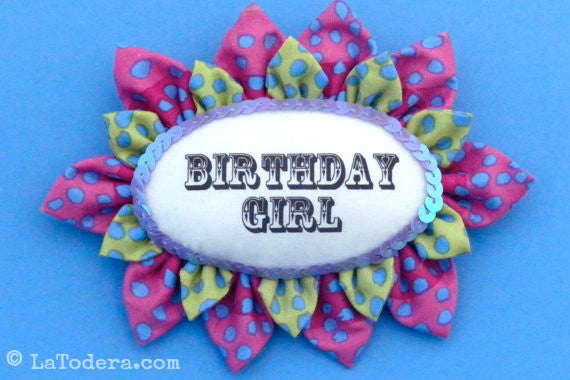 Kanzashi Flower Badges Pattern- Instant Download - La Todera