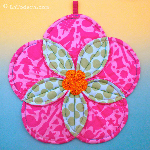 Press Alert- Plumeria Potholder Pattern!