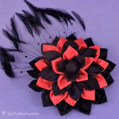 Kanzashi Flower Fascinator Pattern- Instant Download - La Todera